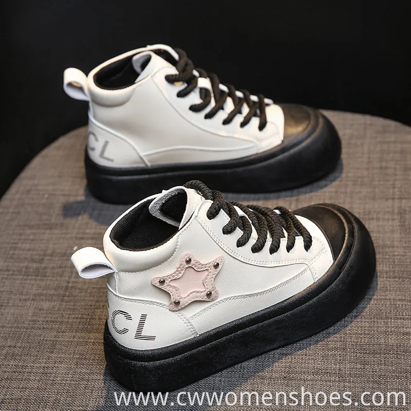 Women's New Star Big Toe Bread Shoes Casual and Comfortable Thick-Soled Sneakers